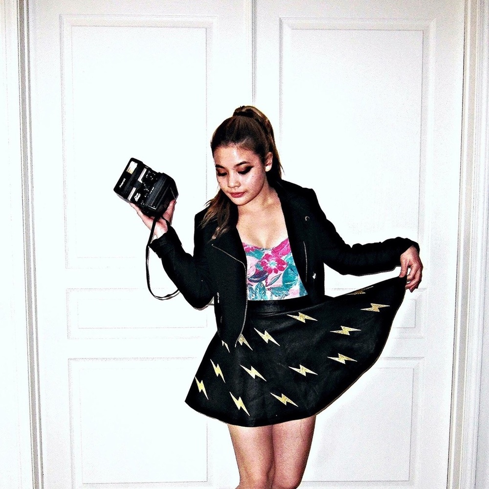 Forever 21 Lightning Bolt Skater Dress
